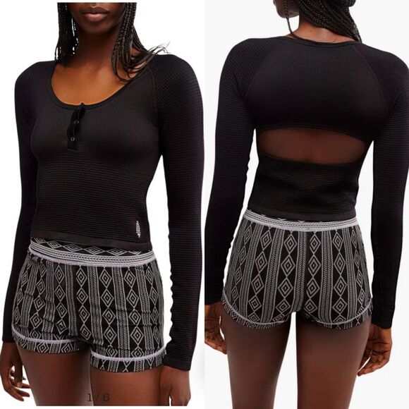 FP Movement Bail Out Crop Thermal Knit Top Size M/L NWT - Picture 1 of 5